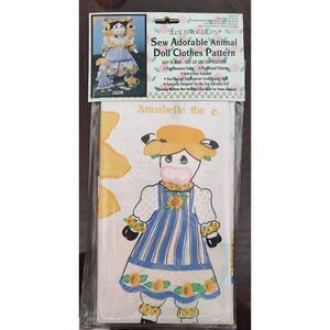 Just for keeps  "Annabelle The Cow"  Sunflower Dress And Accessories Doll Clothe